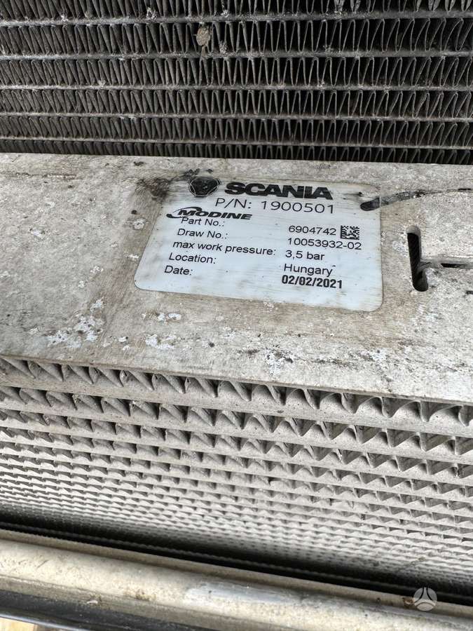 Scania R580 , Radiatoriai, trucks