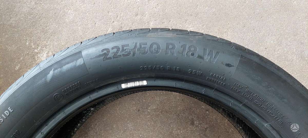 Continental, vasaras 225/50 R18