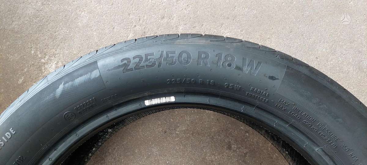 Continental, vasarinės 225/50 R18