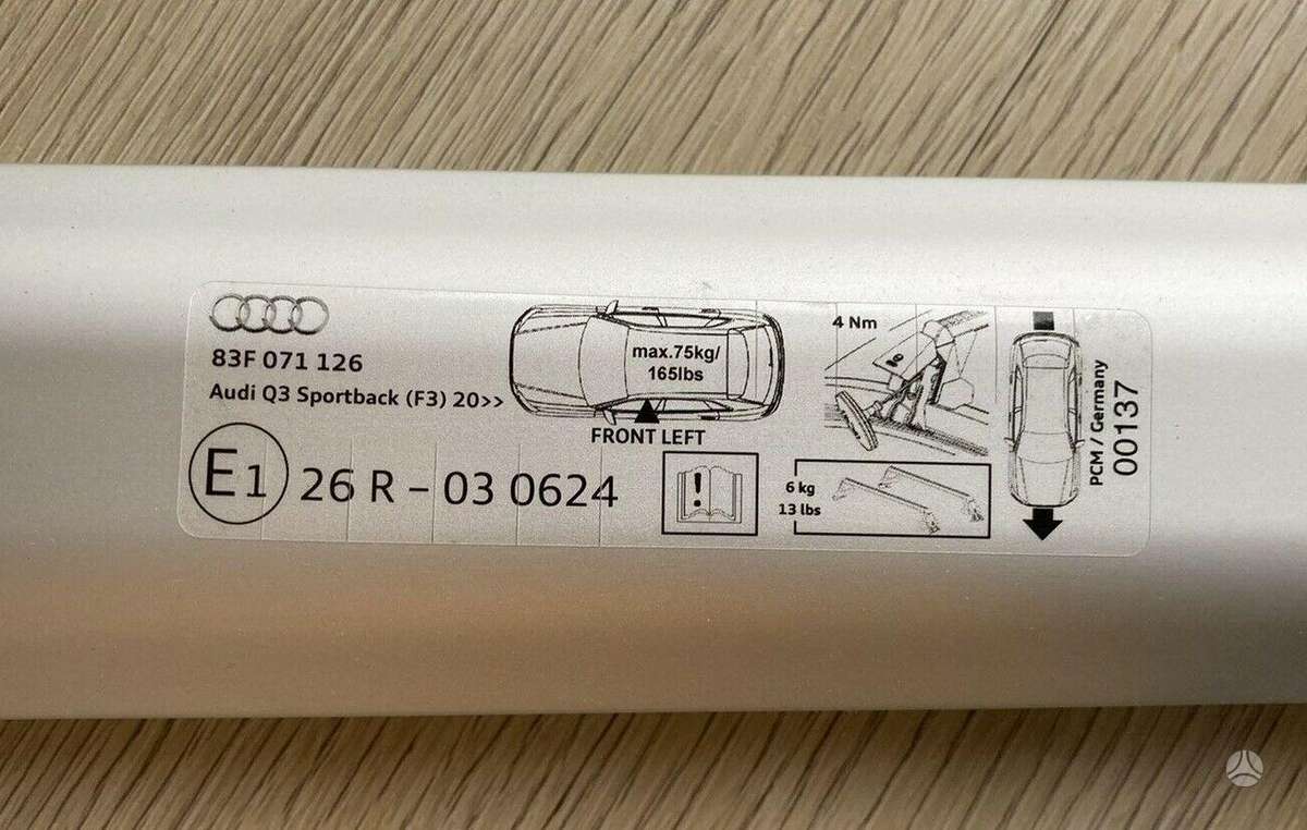 Audi Q3 Sportback roof rack