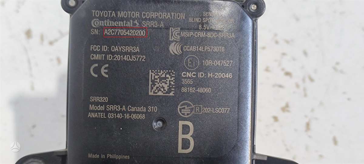 Lexus RX klasė, A2C7705420200, Cen10017