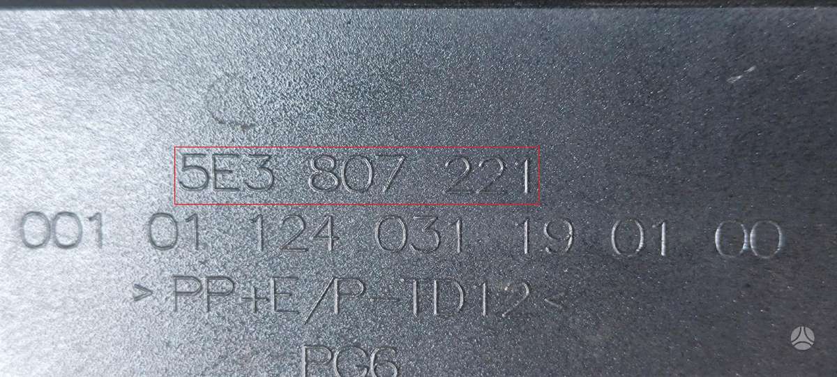 Skoda Octavia, 5E3807221, Cen10208