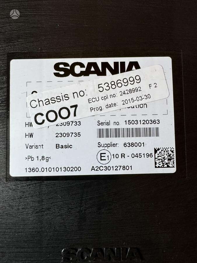 Scania R580 , 2428992, trucks