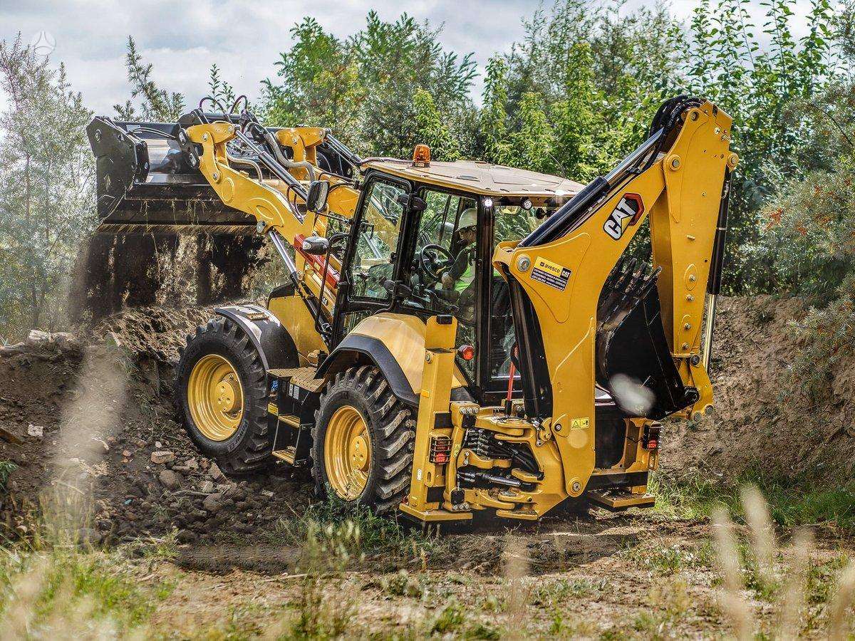 Caterpillar 444, экскаваторные погрузчики