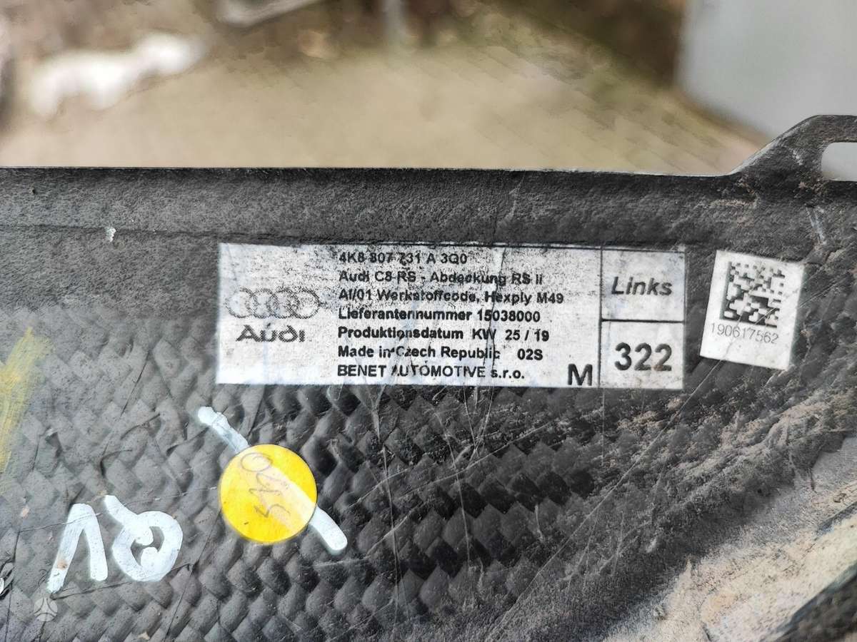 Audi RS 6, 4K8 807 514, Galinis bamperis