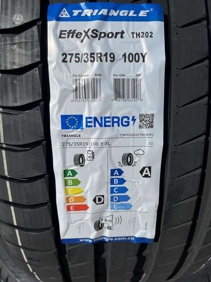 Triangle TH202 245/40//275/35, summer 245/40 R19
