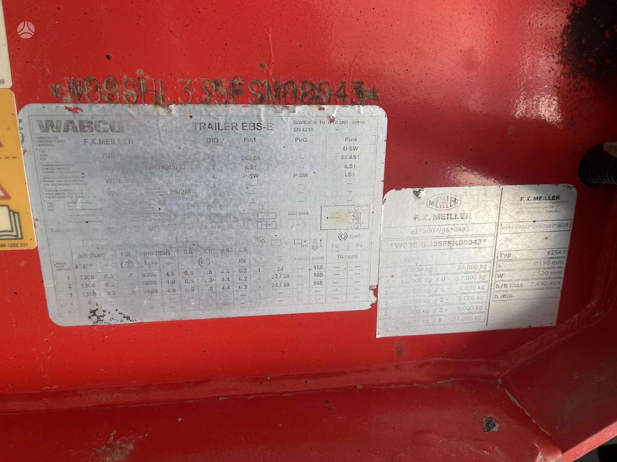 Meiller MHPS 12/27 NOSS2, dumper / tipper