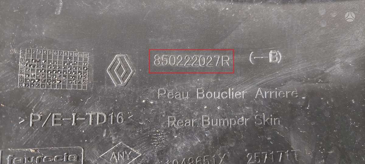 Dacia Duster, 850222027R, Cen19522