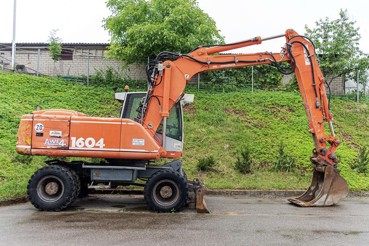 Atlas 1604 dalimis, экскаваторы