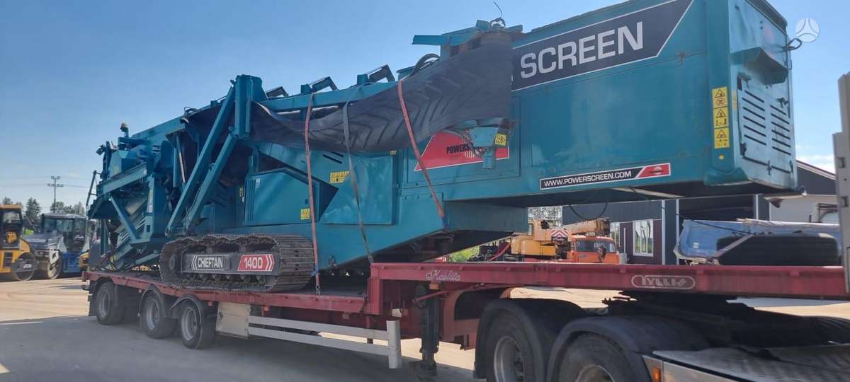 Power screen Chieftain 1400, sijotuvai