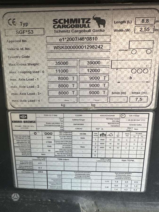 Schmitz, dumper / tipper