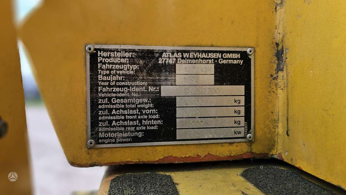 Atlas 1304KZW, экскаваторы