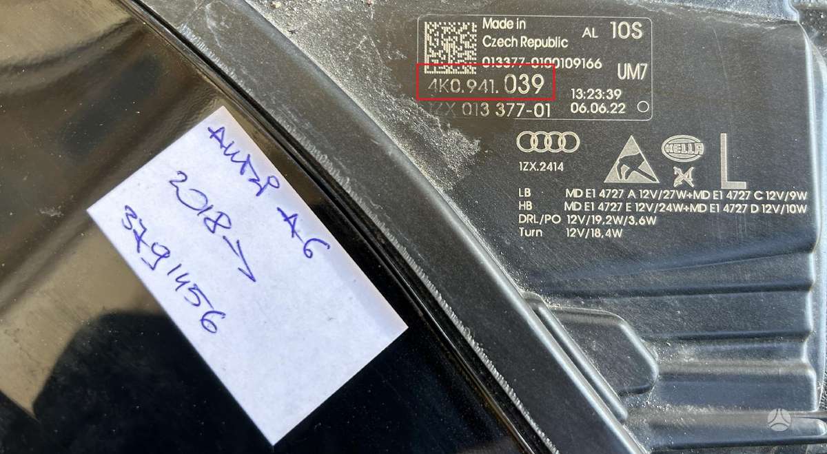 Audi A6, 4K0941039, Cen19718