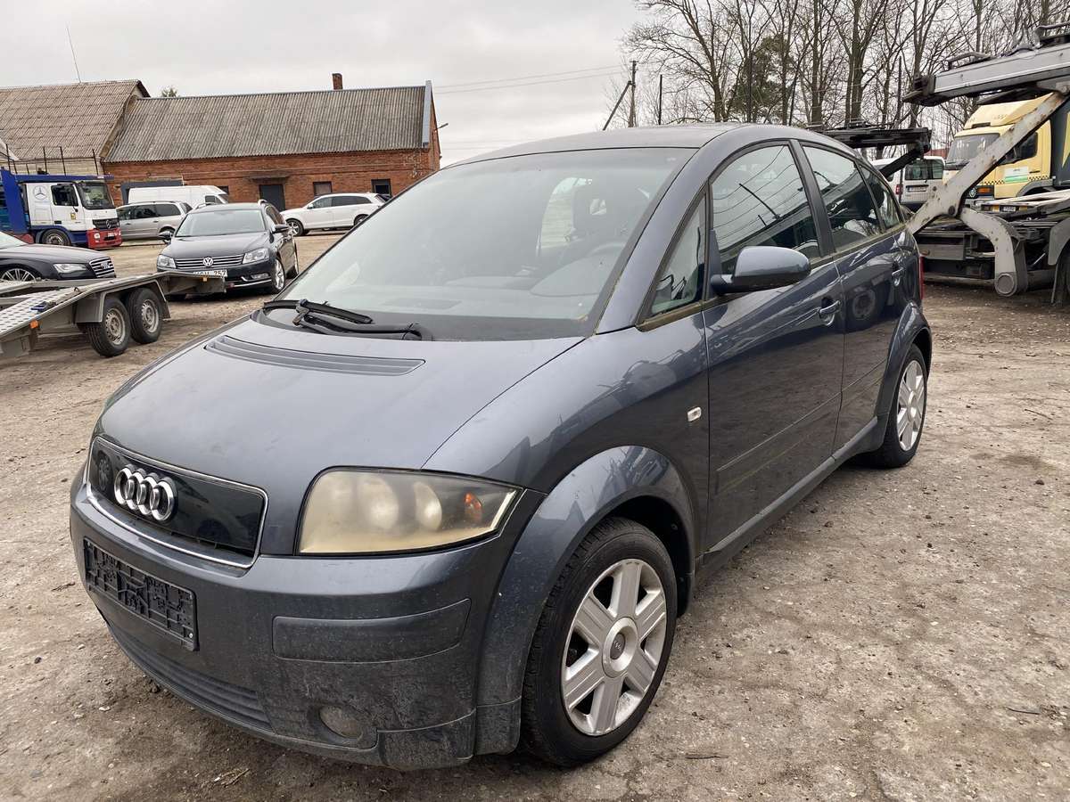 Audi A2 dalimis. Lietuvoje neeksplotuota
