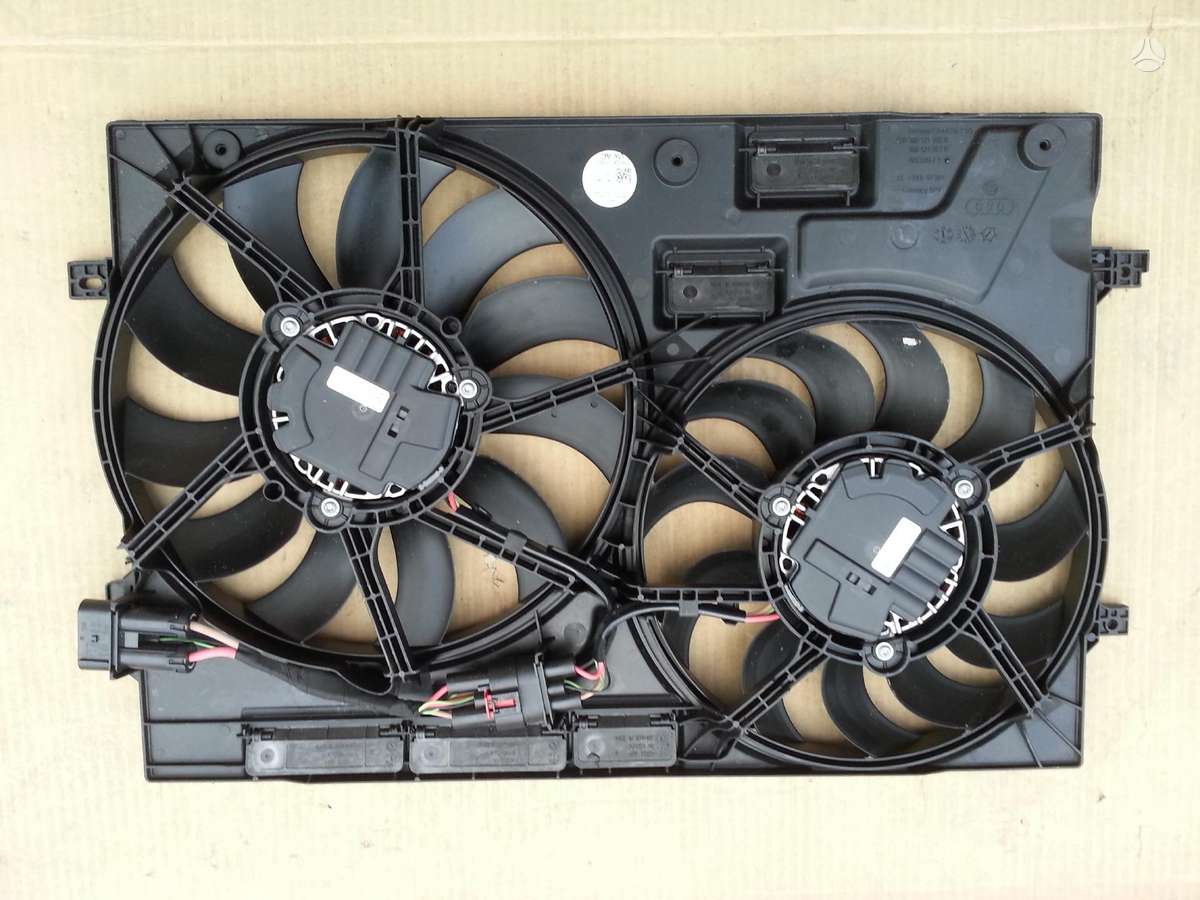 Audi A3, 5Q0, a/c condenser, water radiator, fan