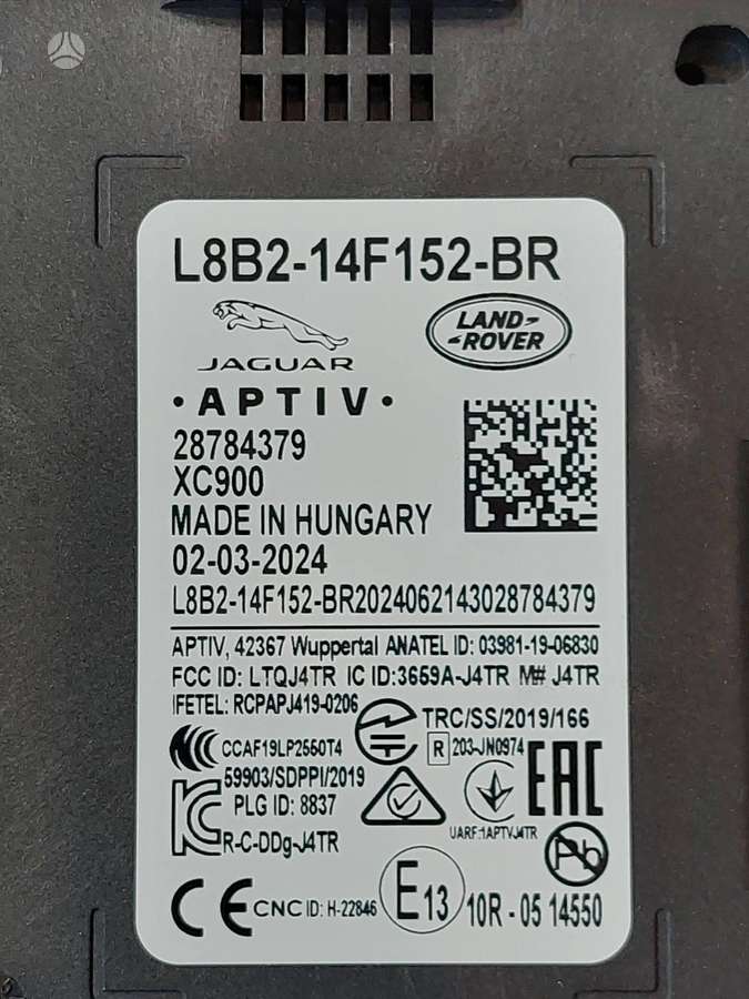 Land Rover Evoque, L8B214F152BR, electrical wiring