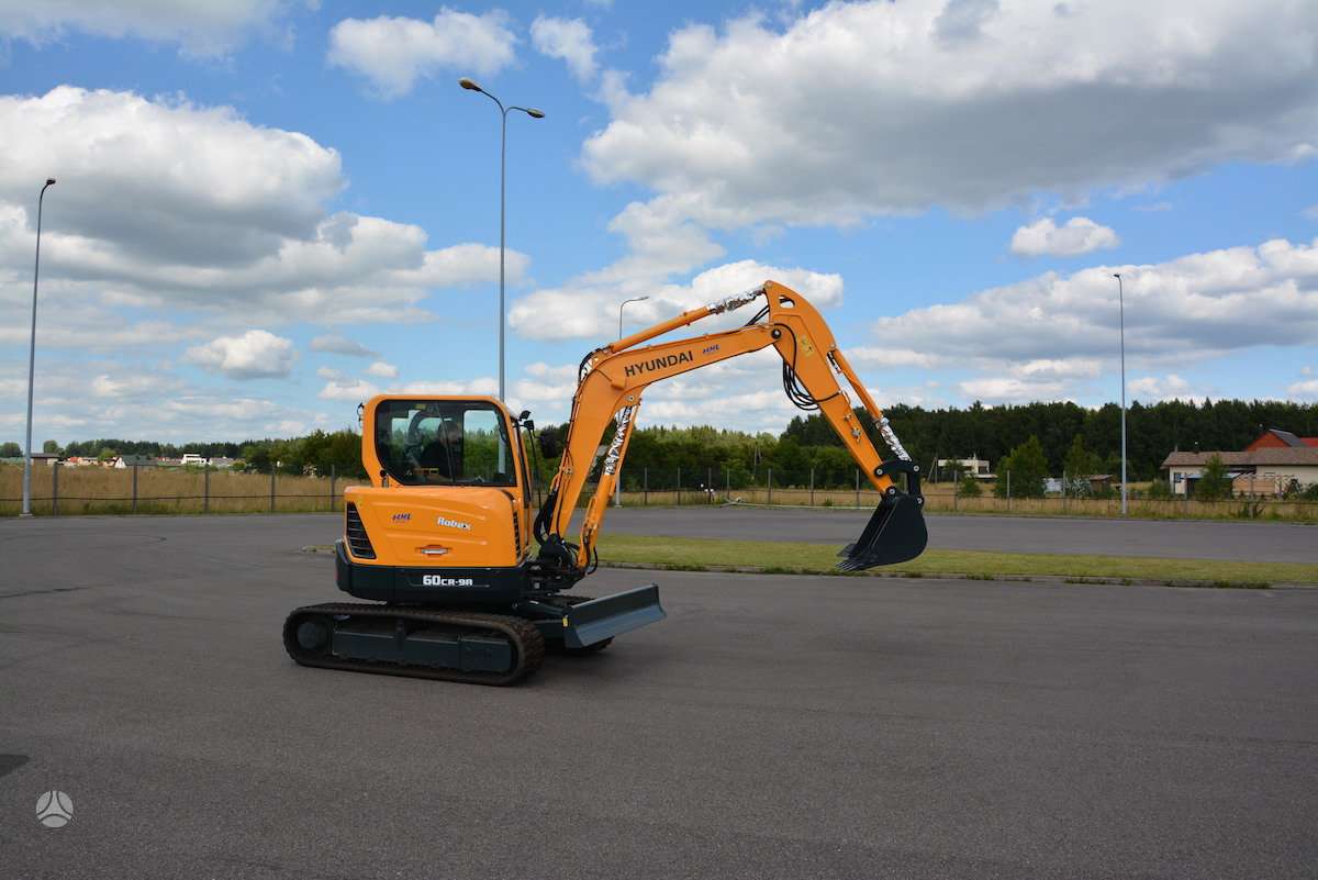 Hyundai R60CR-9A, mini ekskavatoriai