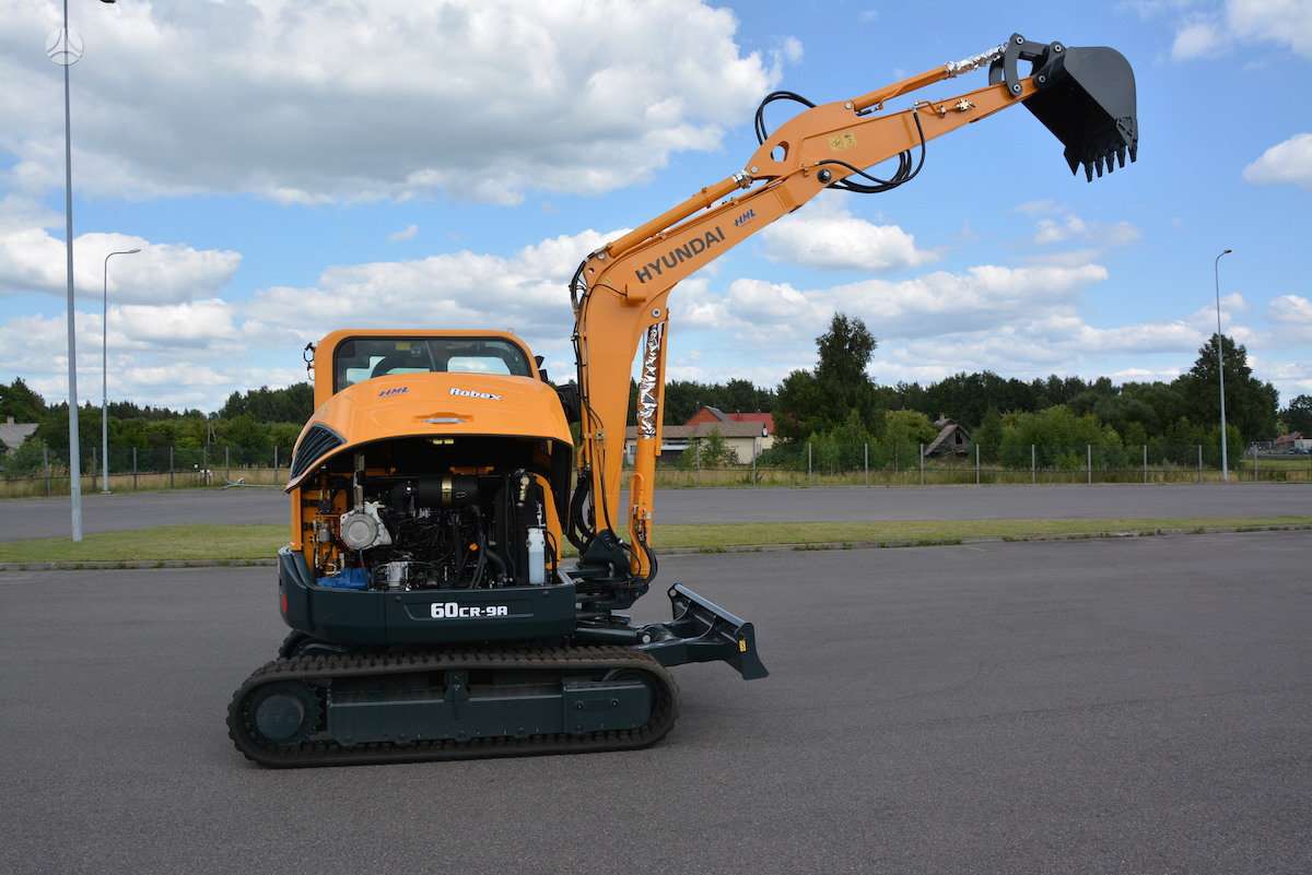 Hyundai R60CR-9A, mini ekskavatoriai