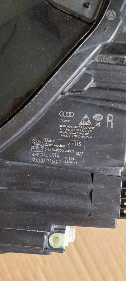 Audi A6, 1zx013376 -02, lights