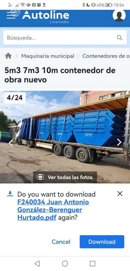 -Kita- EJU 6m3 8m3 10m3, waste containers