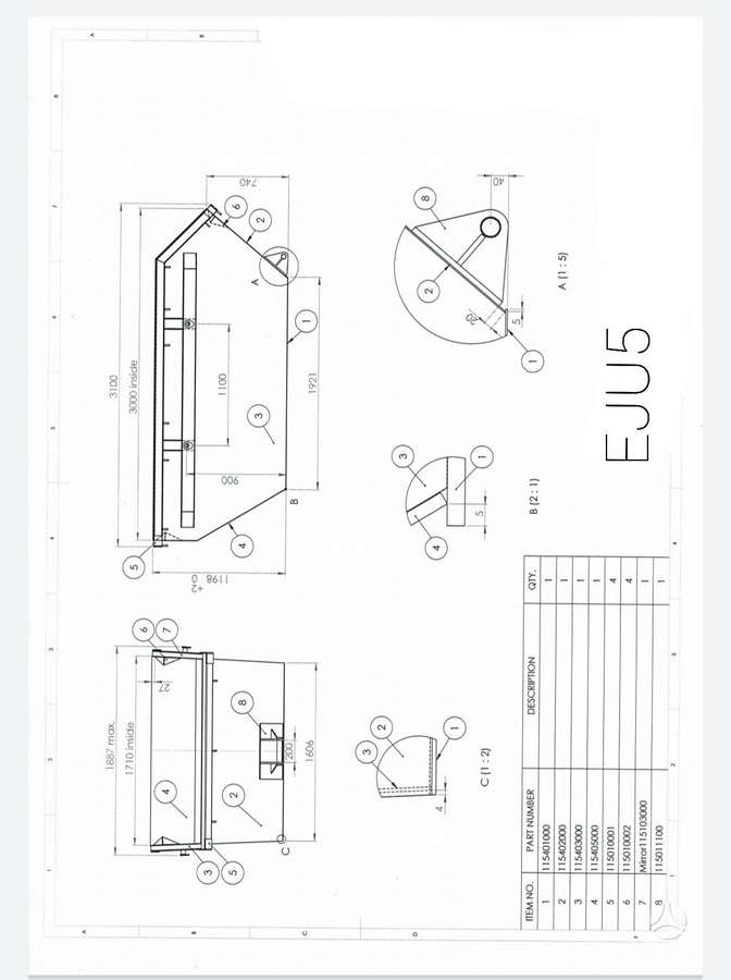-Kita- EJU 6m3 8m3 10m3, waste containers