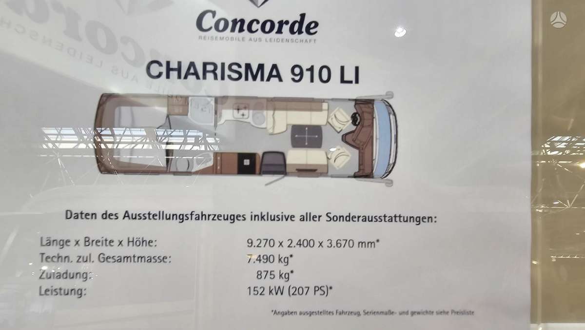 Concorde Charisma 910MI, campers