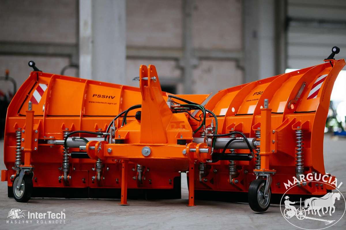 Inter-Tech Dviejų dalių buldozeriai, snow plows
