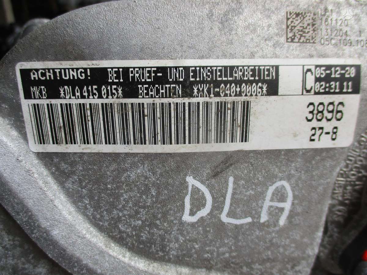 Audi A1 Variklis 1 0b dla rida 47000 km