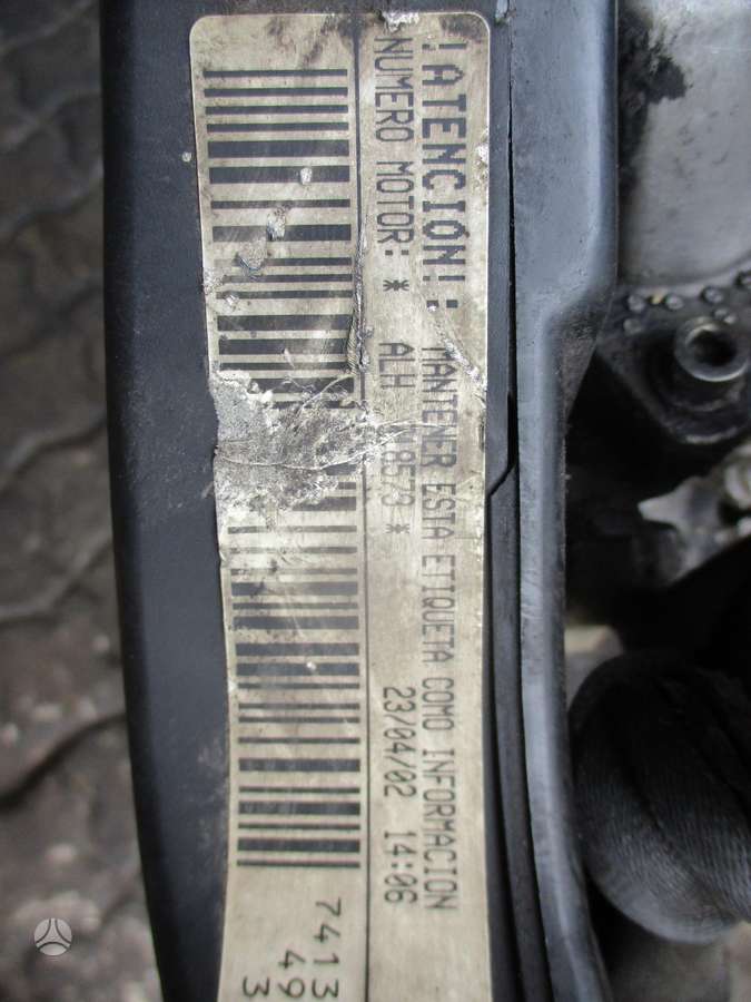 Volkswagen Caddy Variklis 1 9d alh