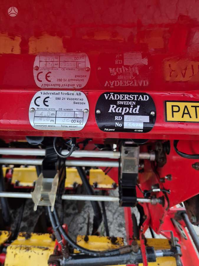 Vaderstad RAPID400C, sėjamosios, sodinamosios
