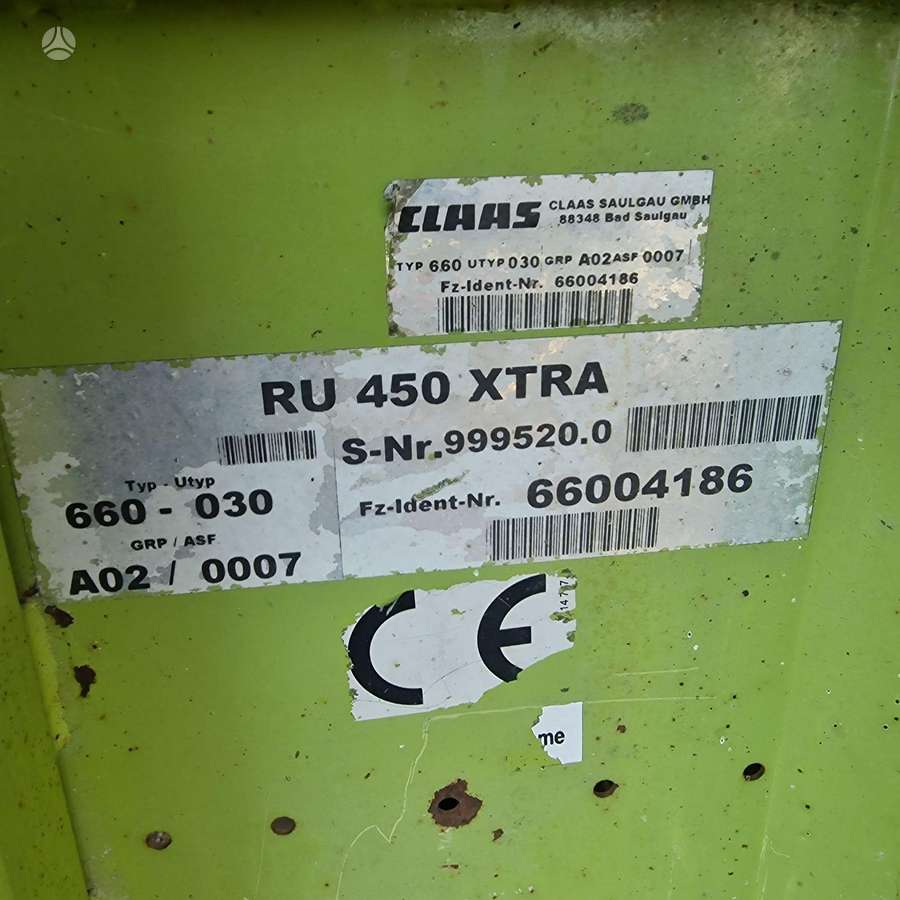 Claas RU 450Xtra, other