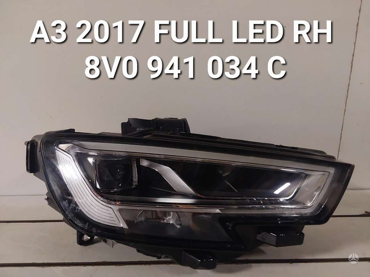 Audi A3 dalimis. Sedanas