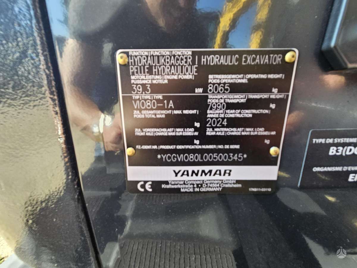 Yanmar VIO80, excavator