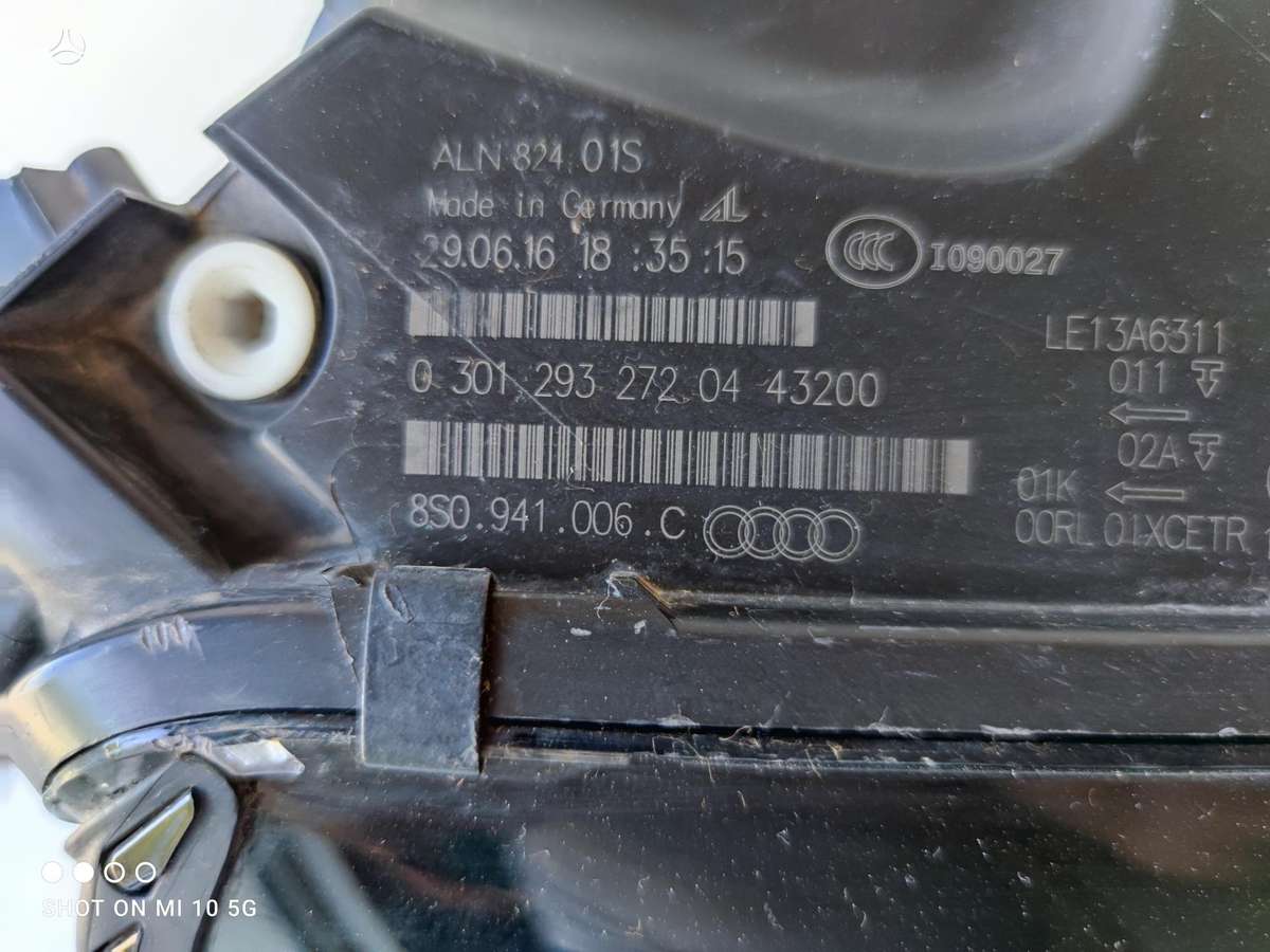 Audi TT, 8S0941006C, lights