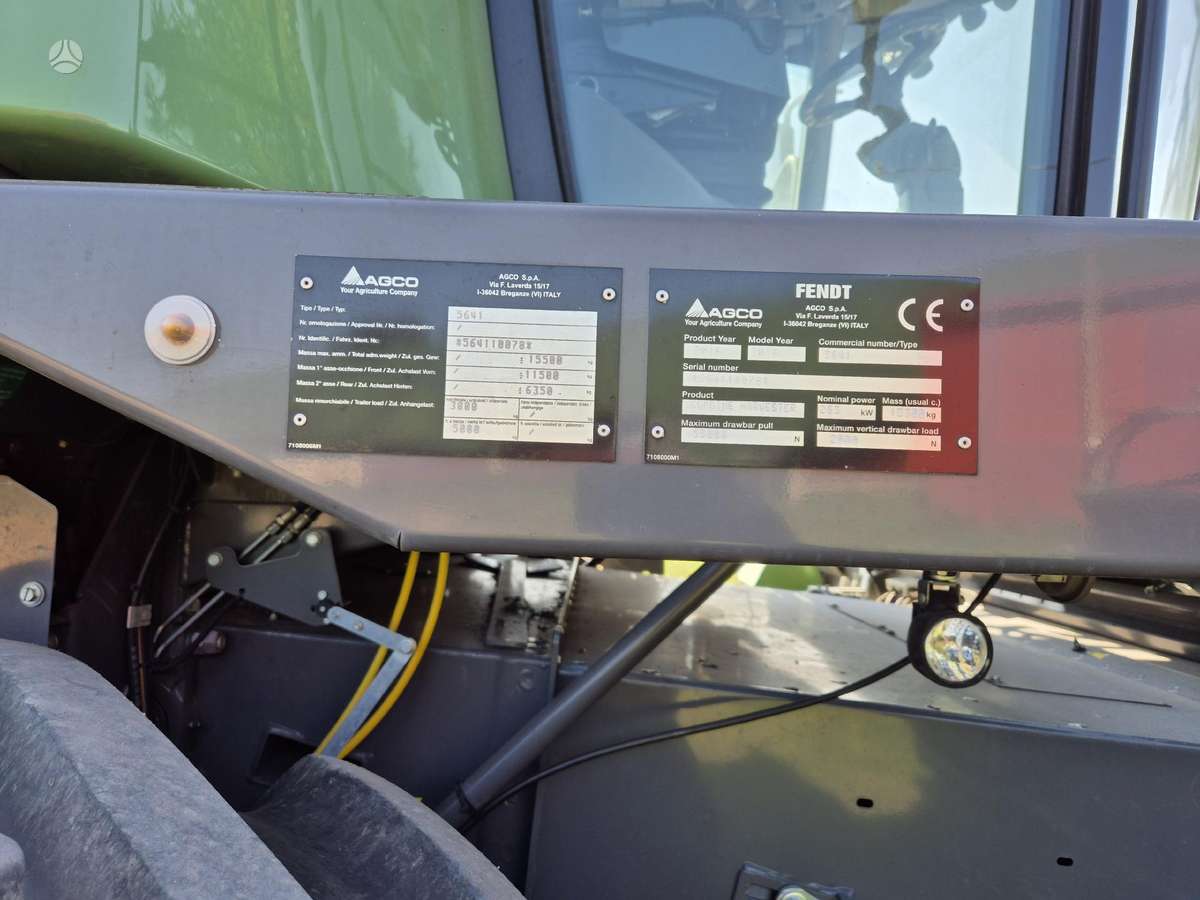 Fendt 6335 CPL, kombainai