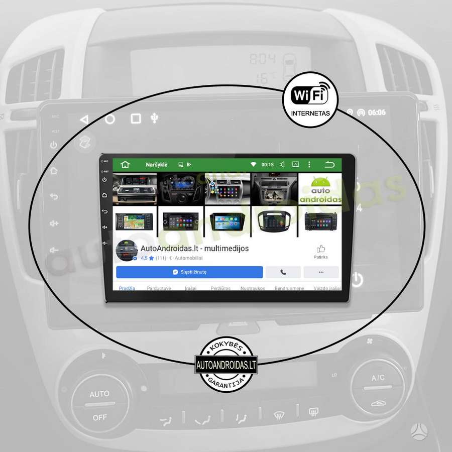 Kia KIA CEED 2007-09 Android multimedia navigacija carplay, multimedia and navigation
