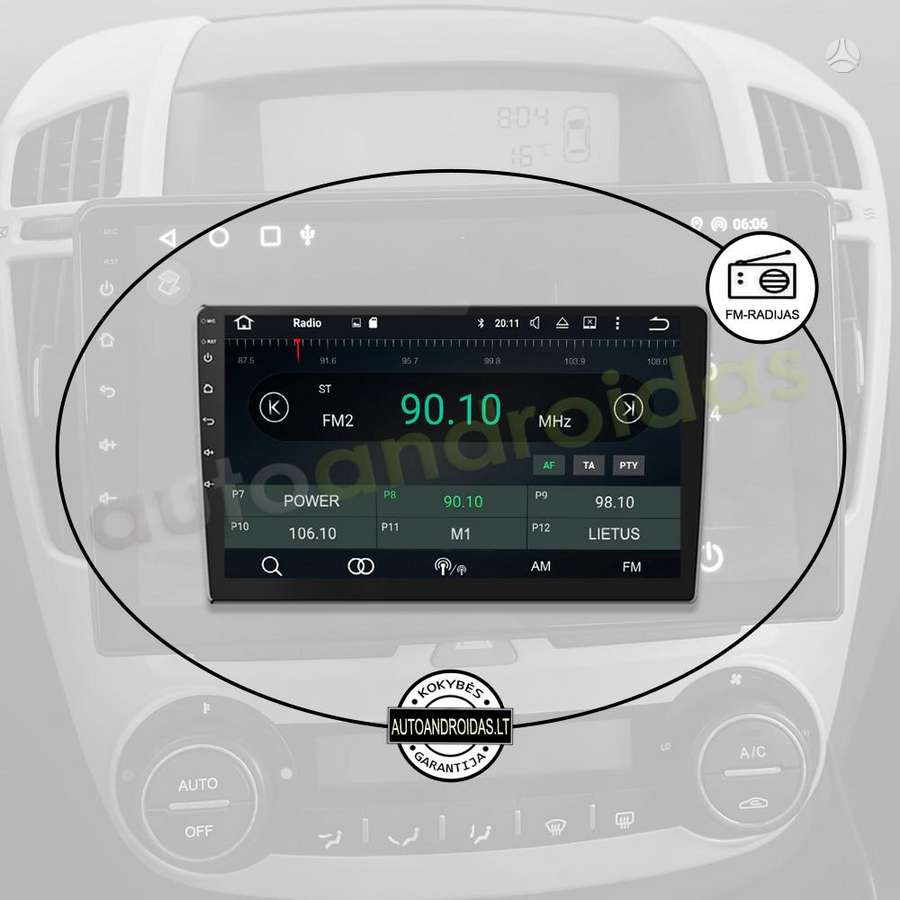 Kia KIA CEED 2007-09 Android multimedia navigacija carplay, multimedia and navigation