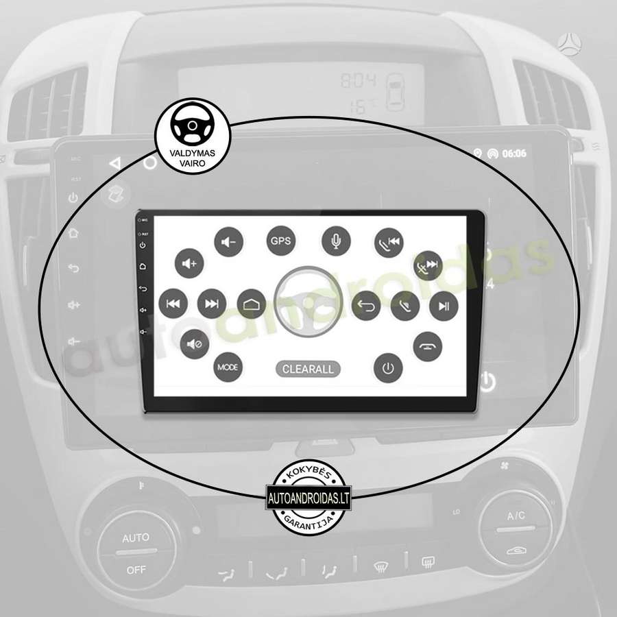 Kia KIA CEED 2007-09 Android multimedia navigacija carplay, multimedia and navigation