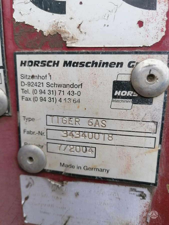 Horsch Tiger 6AS, scrapers, scrubbers