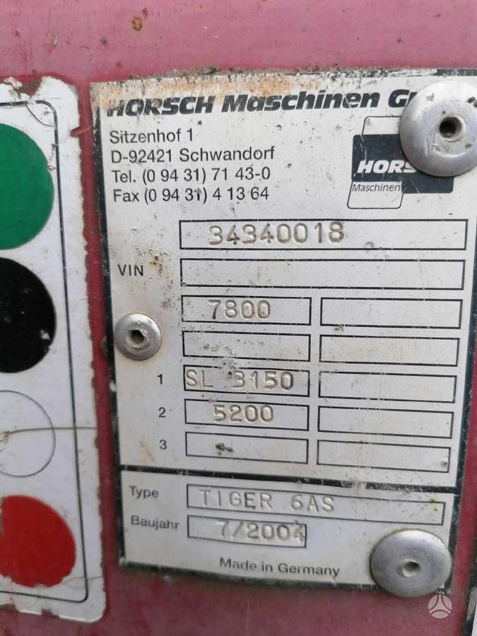 Horsch Tiger 6AS, скребки, скрубберы