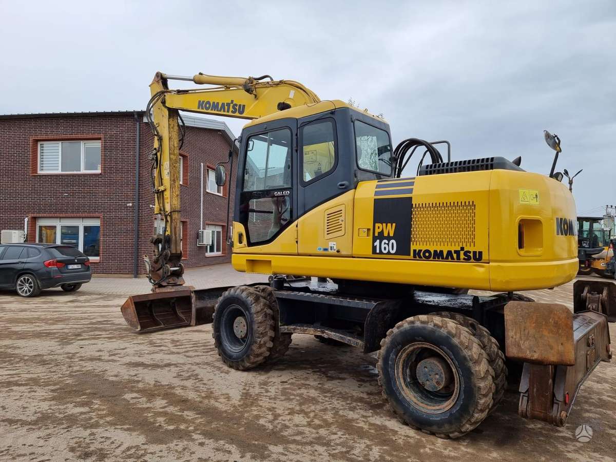 Komatsu PW 160-7, ekskavatoriai
