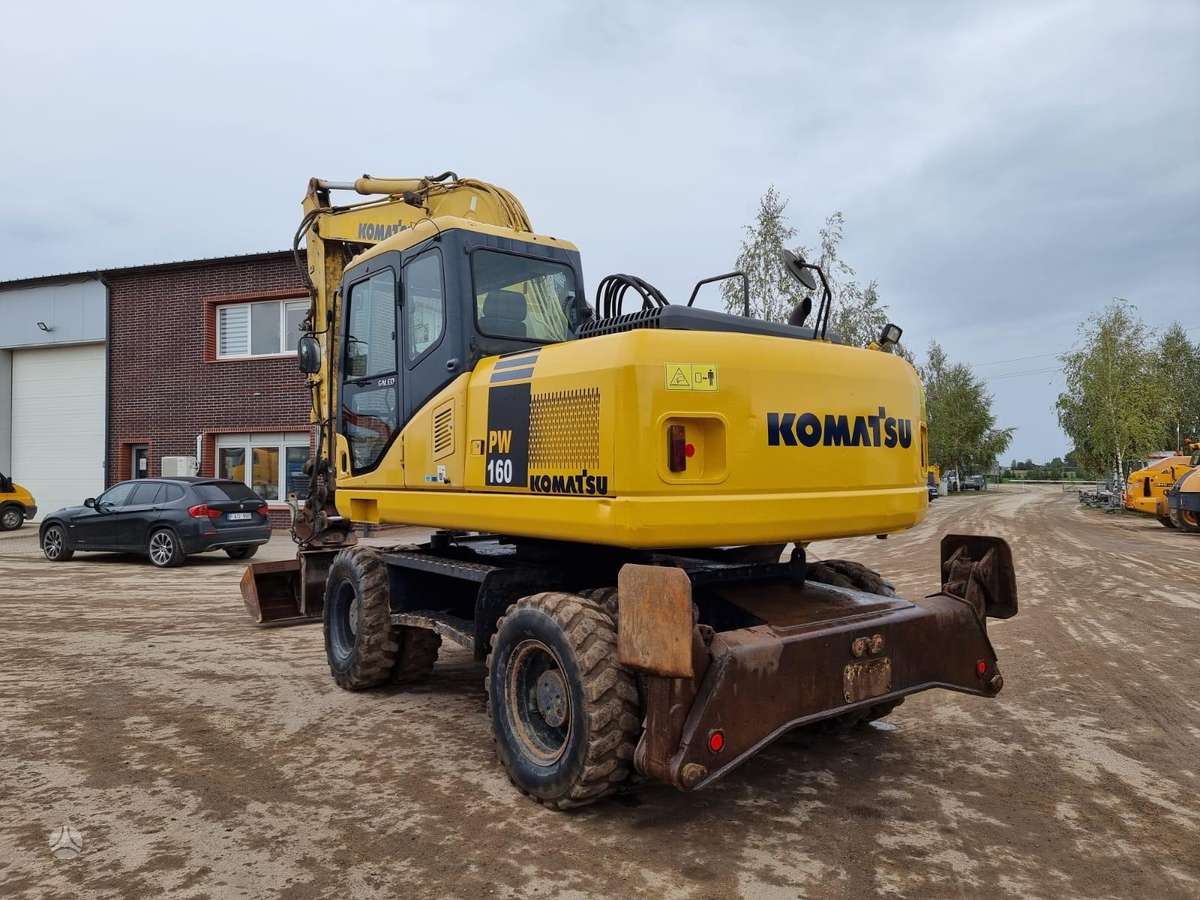 Komatsu PW 160-7, ekskavatoriai