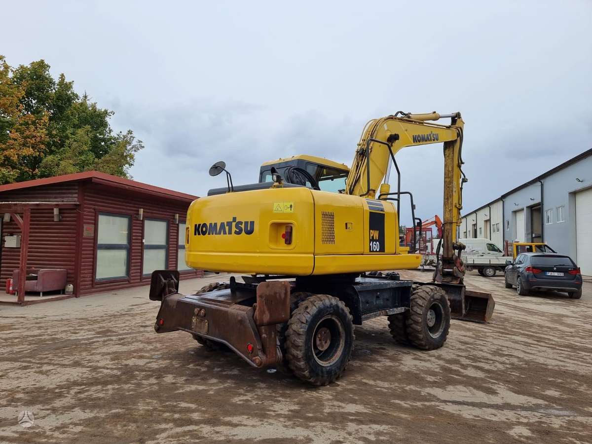 Komatsu PW 160-7, ekskavatoriai