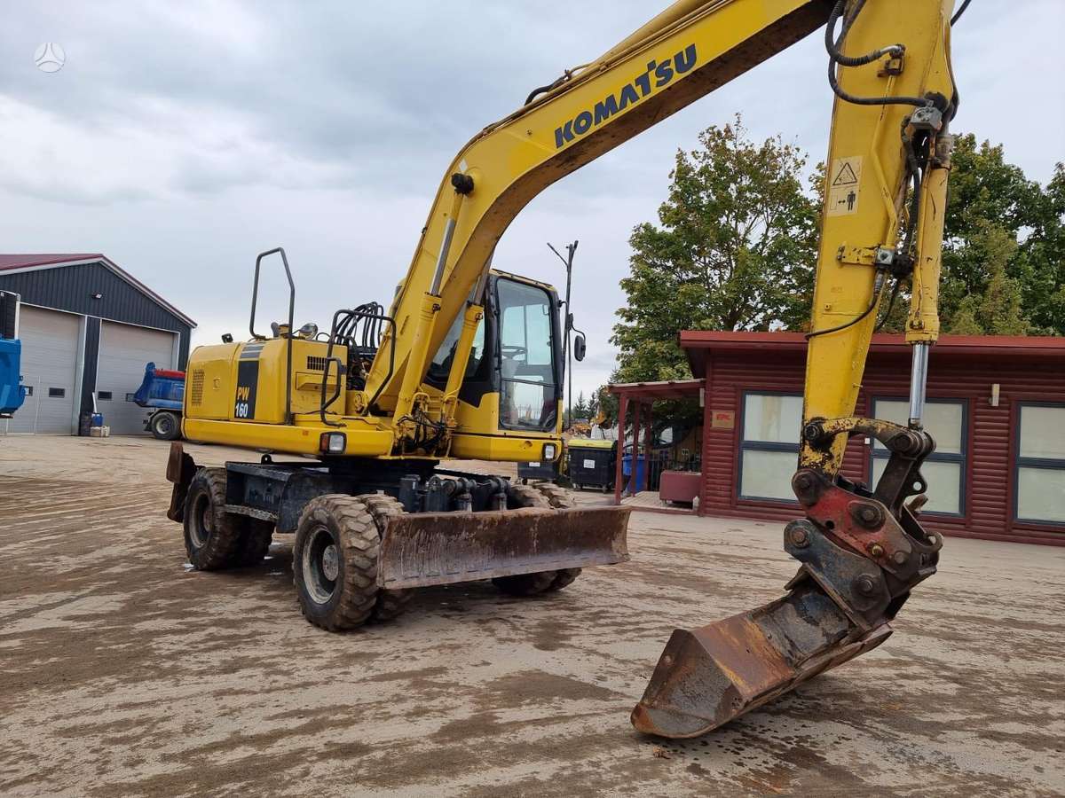 Komatsu PW 160-7, ekskavatoriai