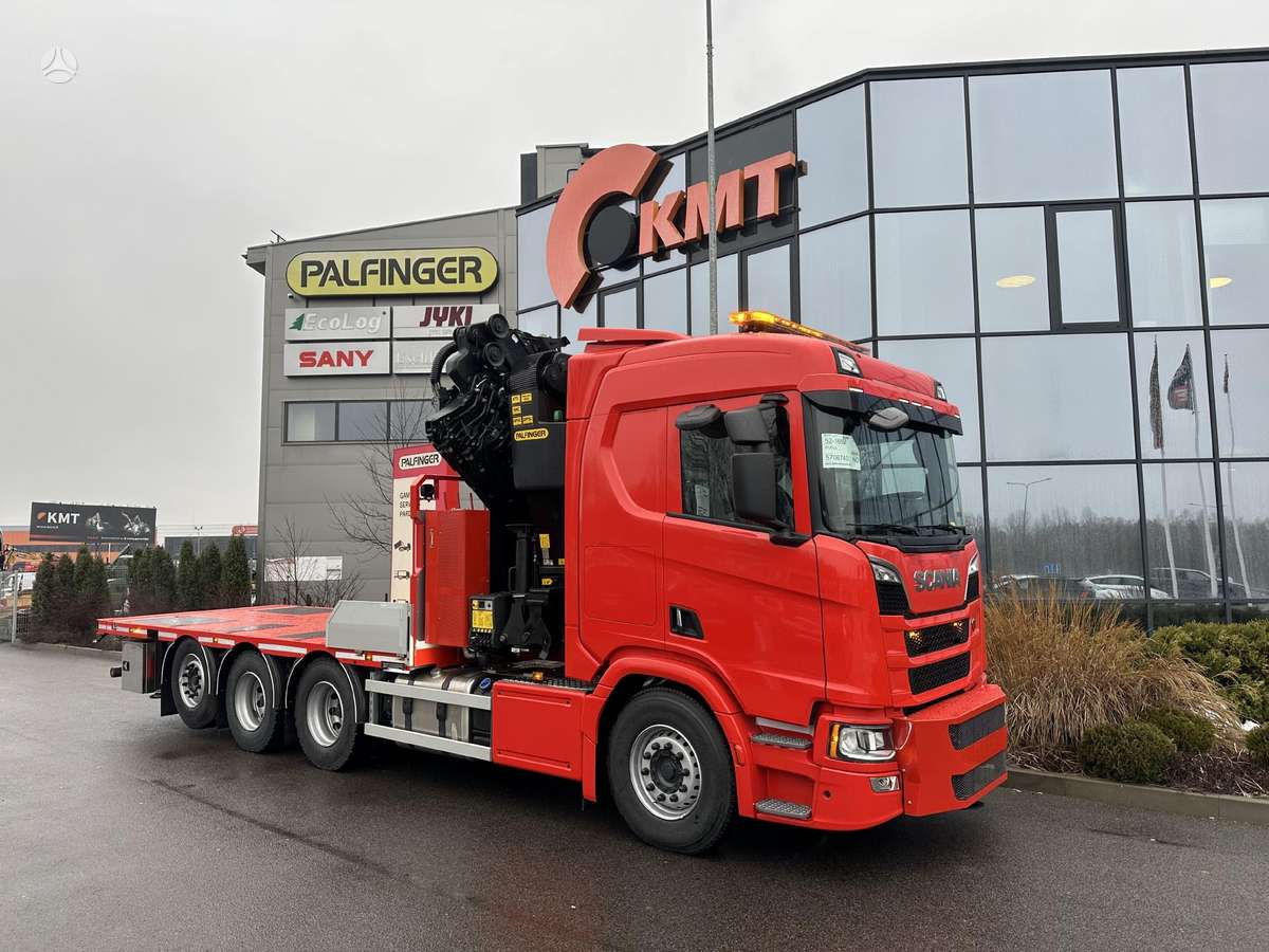 Scania 8x4, с краном
