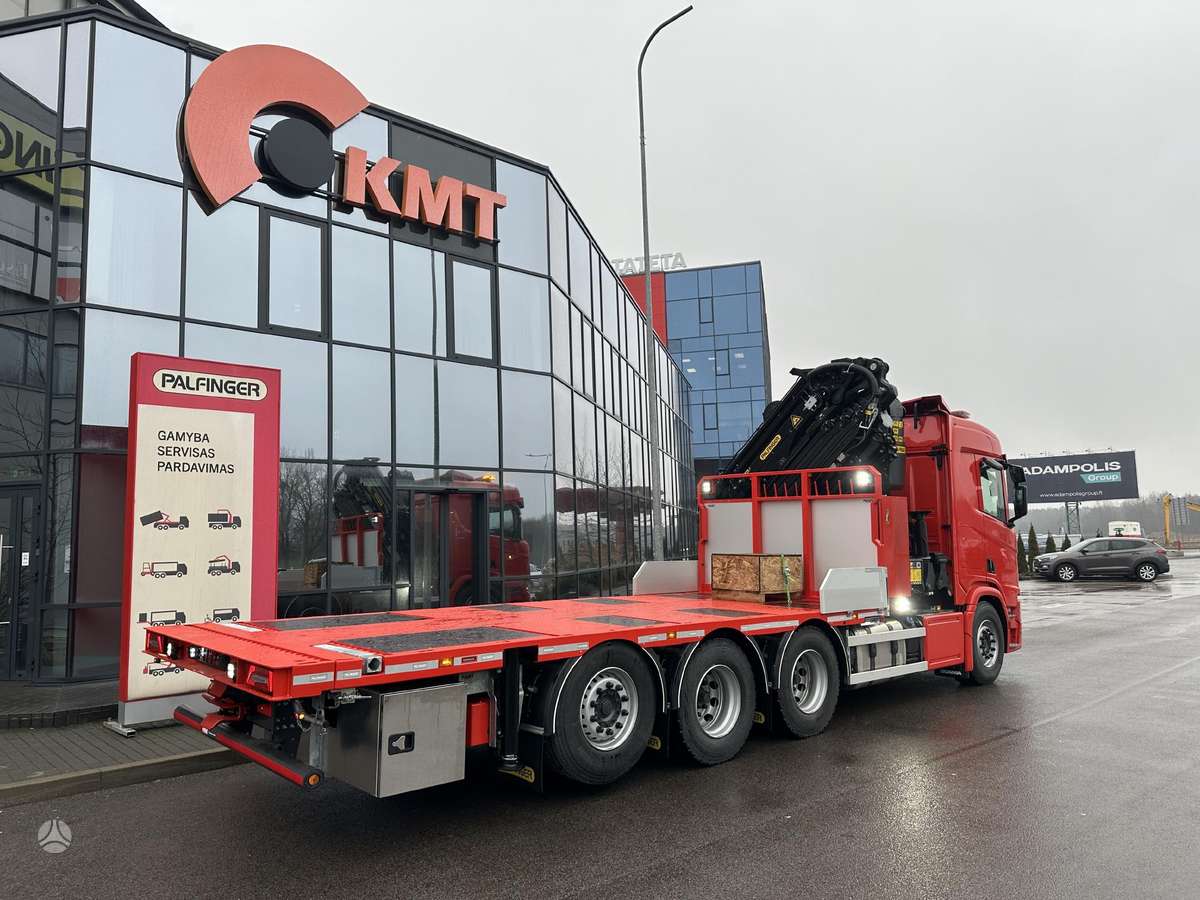 Scania 8x4, с краном