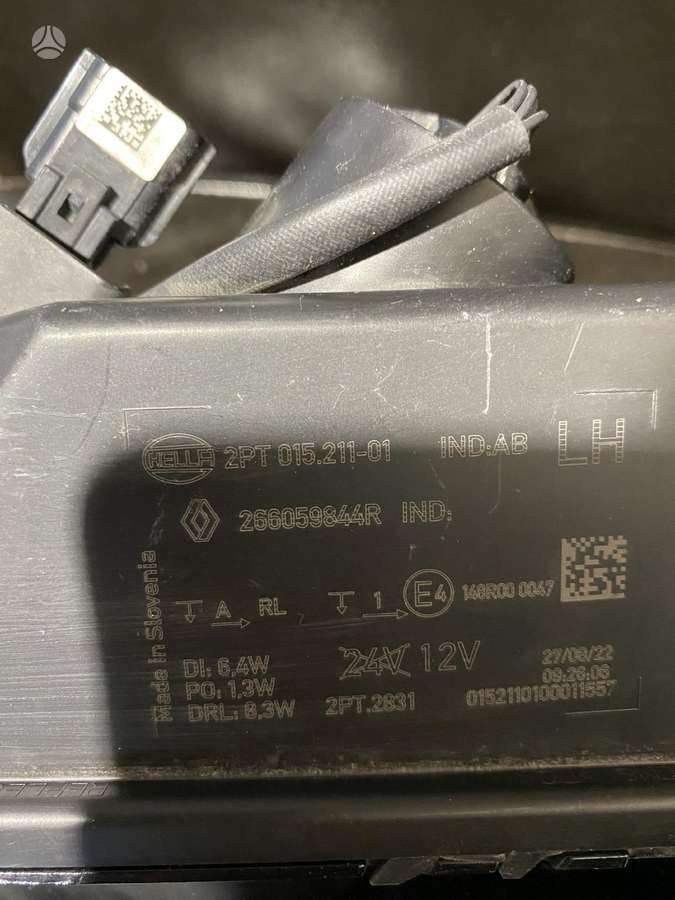 Renault Megane E-Tech Renault megane e tech kaires puses led zibintas