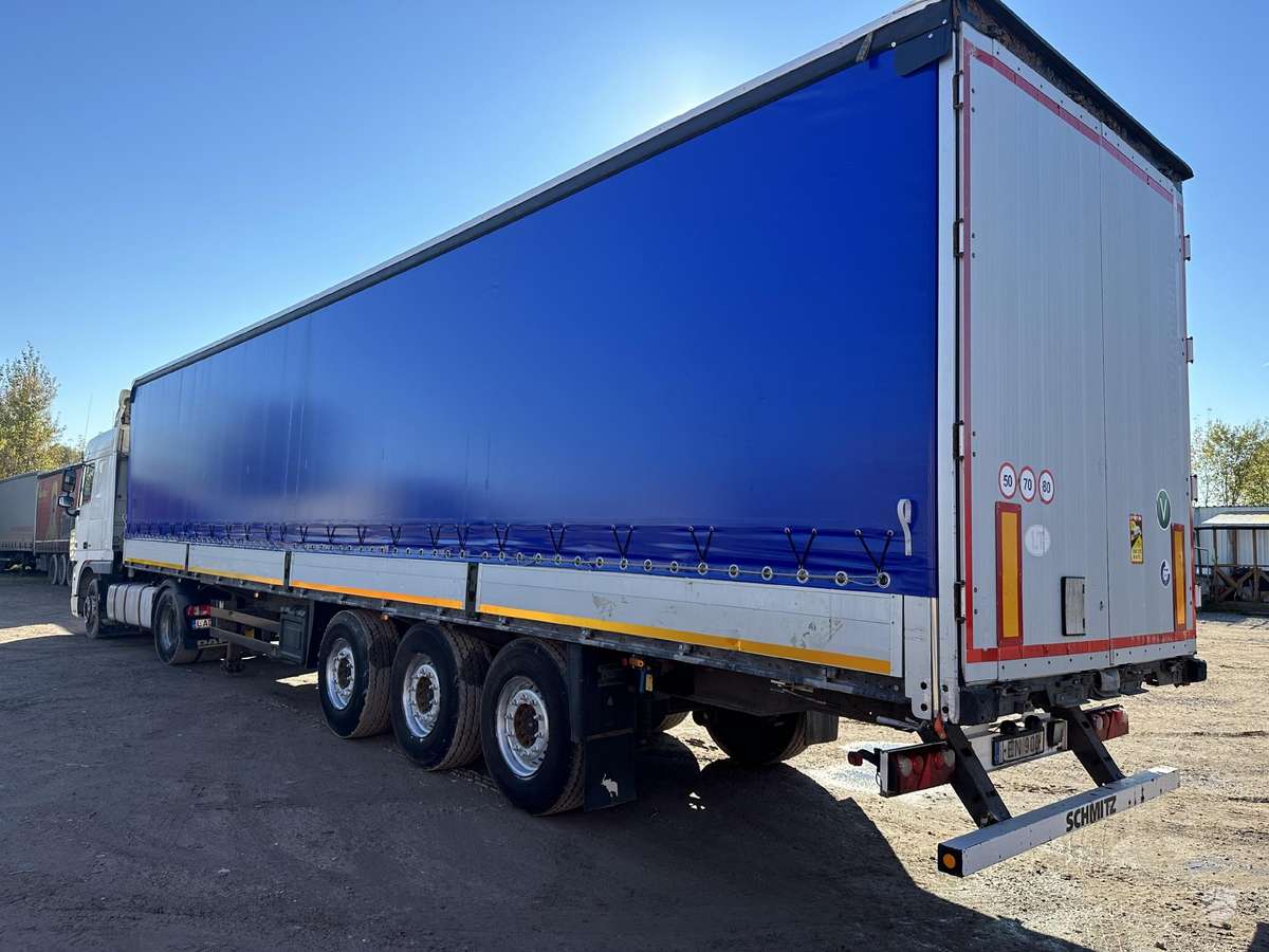 Schmitz Bort-schtora, curtainsider with dropside