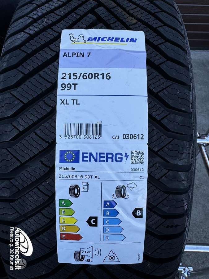 Michelin Alpin 7, winter 215/60 R16