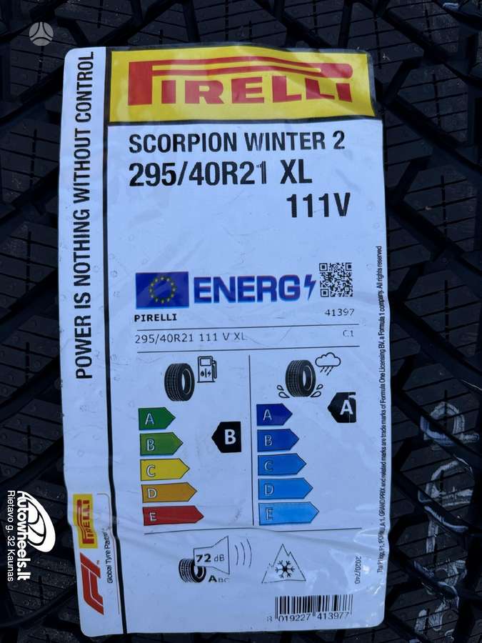 Pirelli Scorpion Winter 2, зимние 295/40 R21